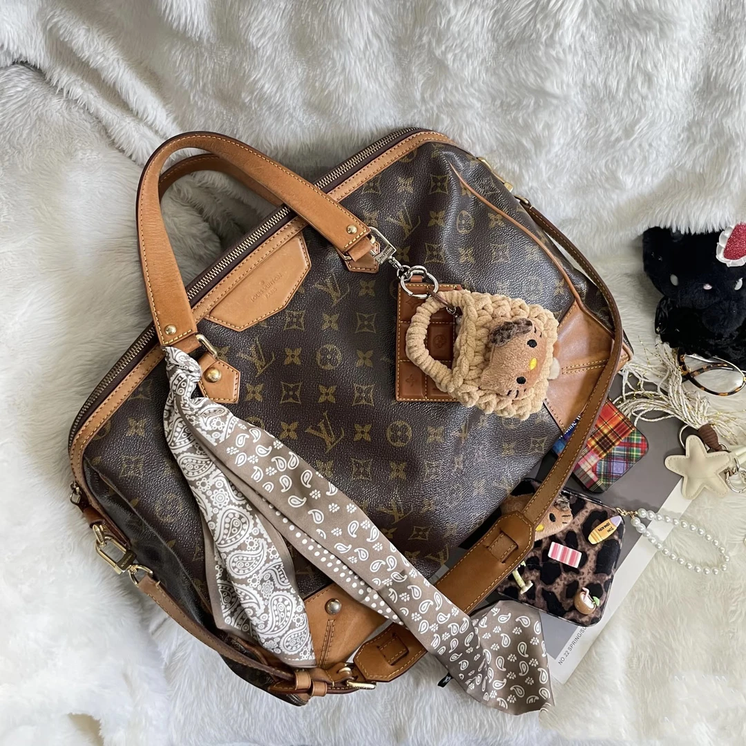 95新 LouisVuitton/路易威登 97新 retiro机场 大号 经典二奢女包