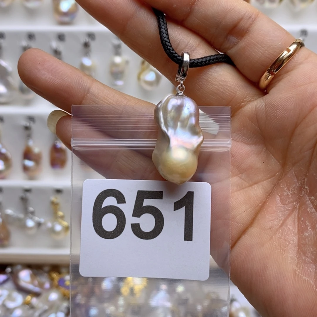 淡水珍珠颈饰银S925镶嵌尼*651