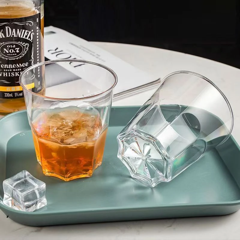 一次性杯子家用待客酒店酒席硬杯防烫耐高温水杯饮料杯酒吧啤酒杯