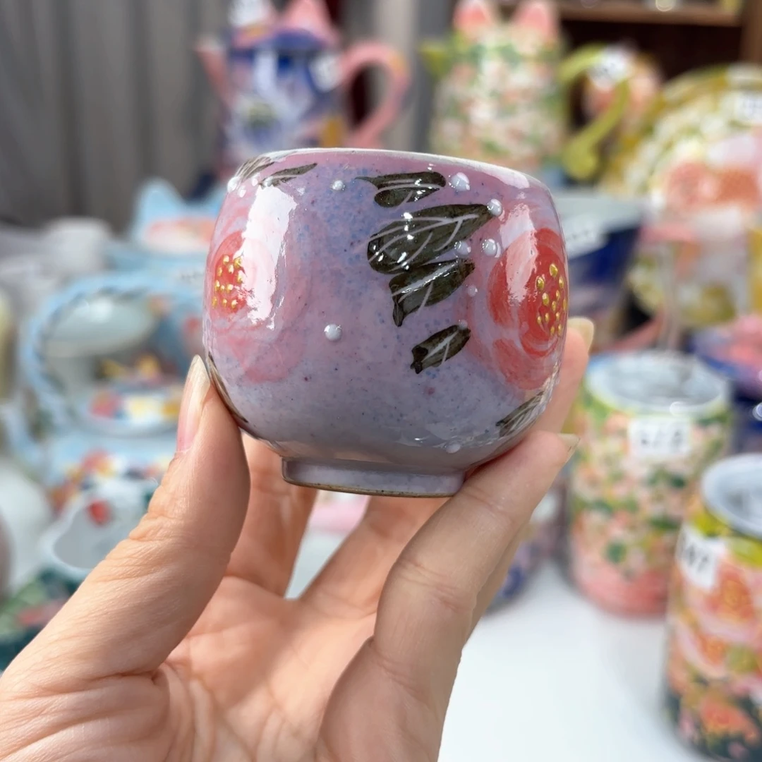 景德镇手绘高温釉下彩陶瓷茶具