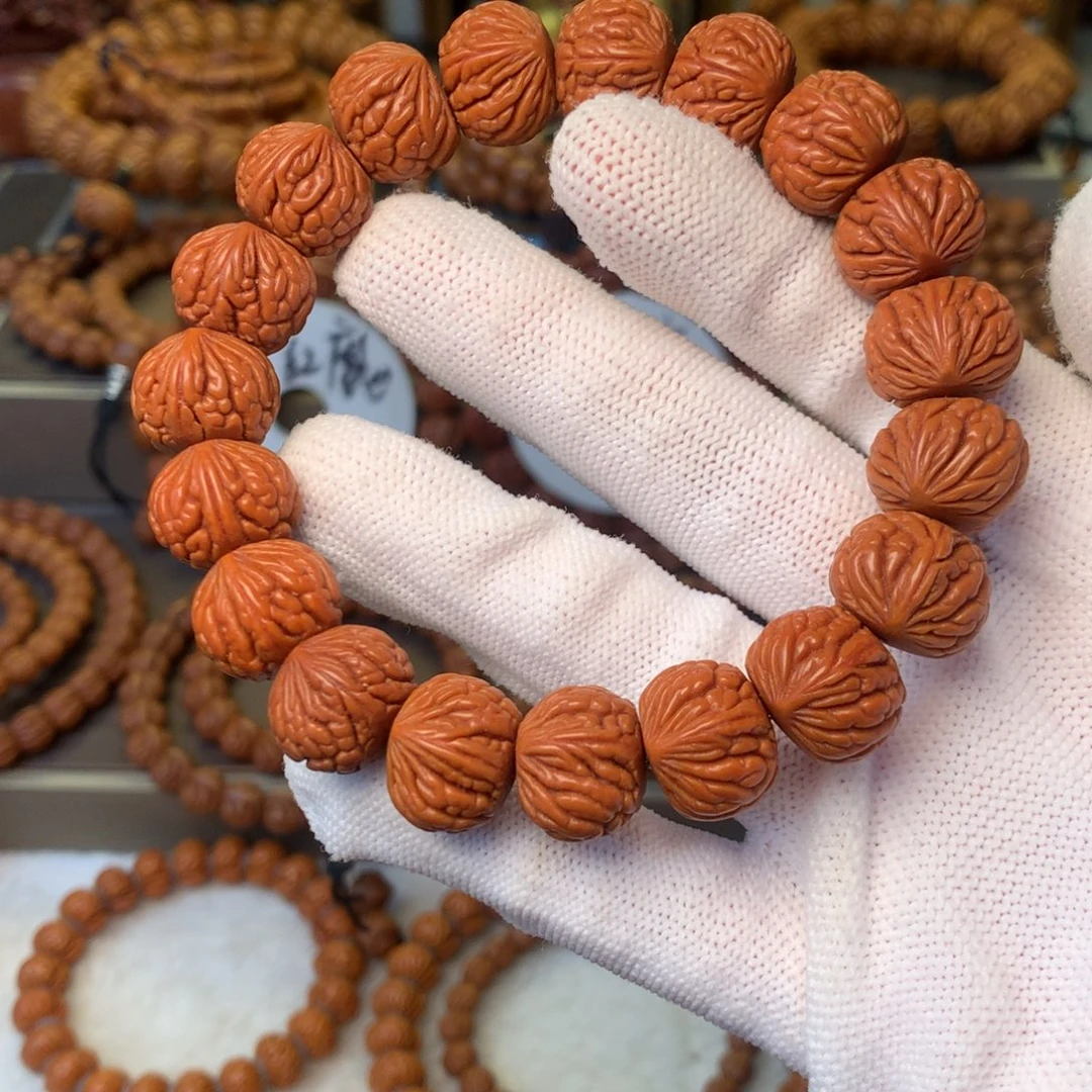 手串桃核秦岭龙纹