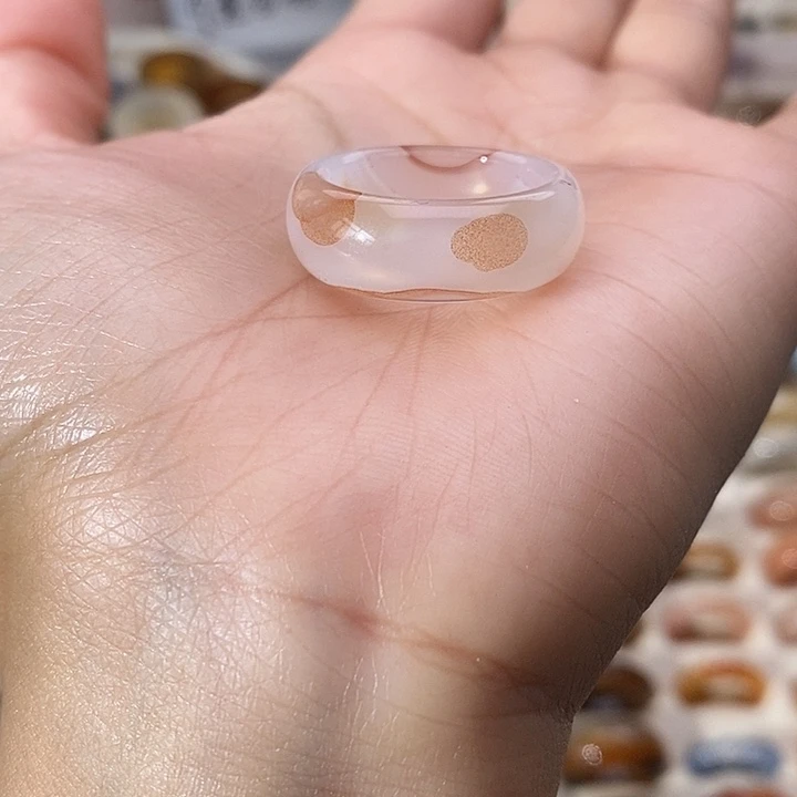 玛瑙/玉髓未镶嵌戒指满15包邮A 9不退换港21