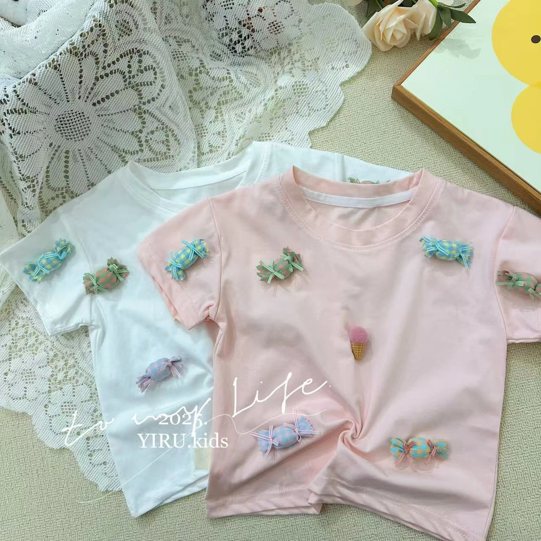 番茄家*夏季新款糖果短袖D-W67