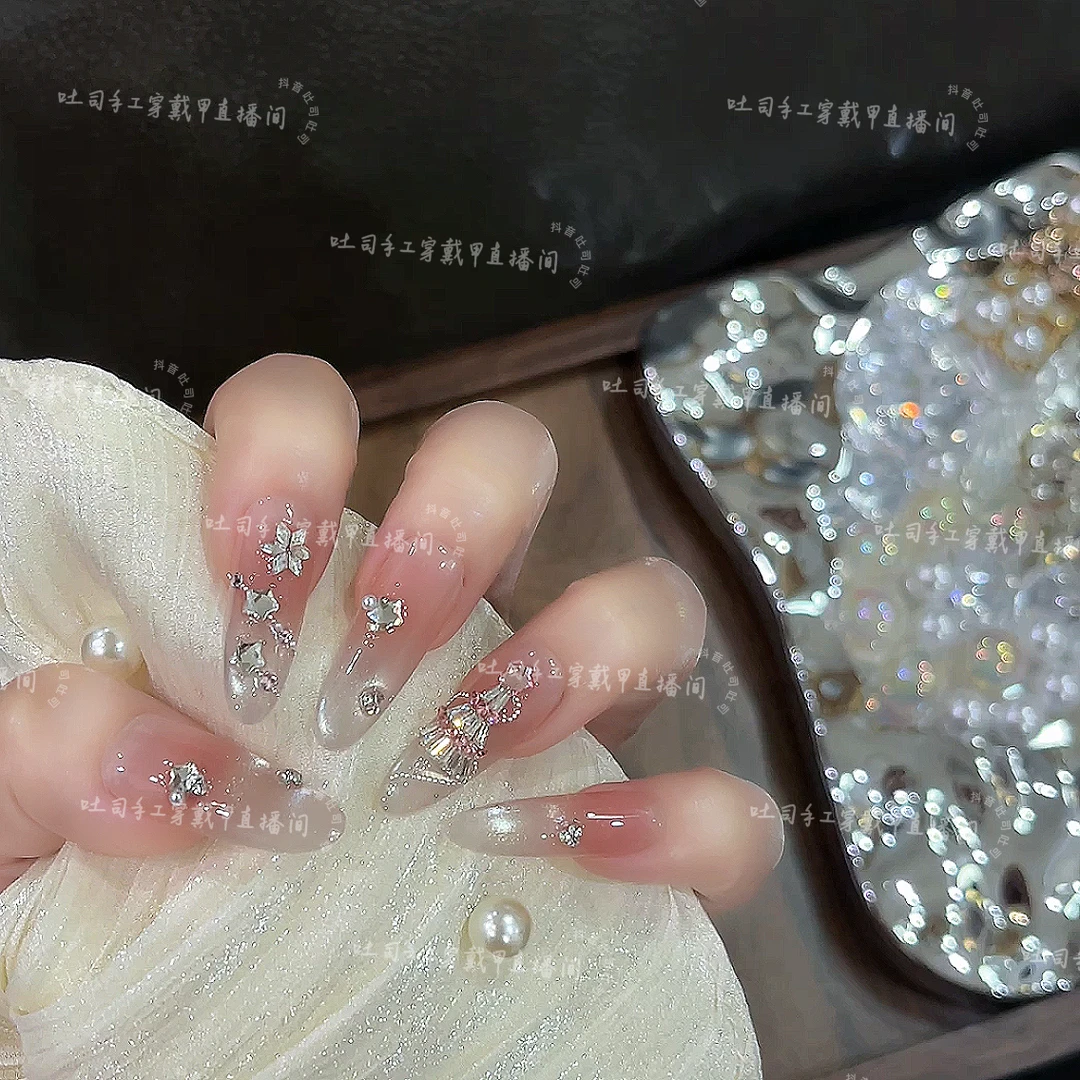 【浪漫圣诞】穿戴甲纯手工美甲TS