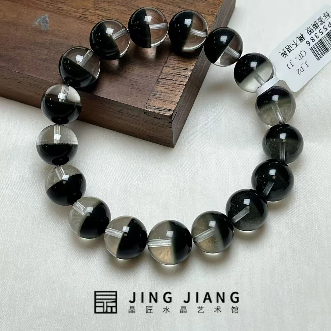 晶匠绿幽灵聚宝盆手串12mm+    编号H-JP55386