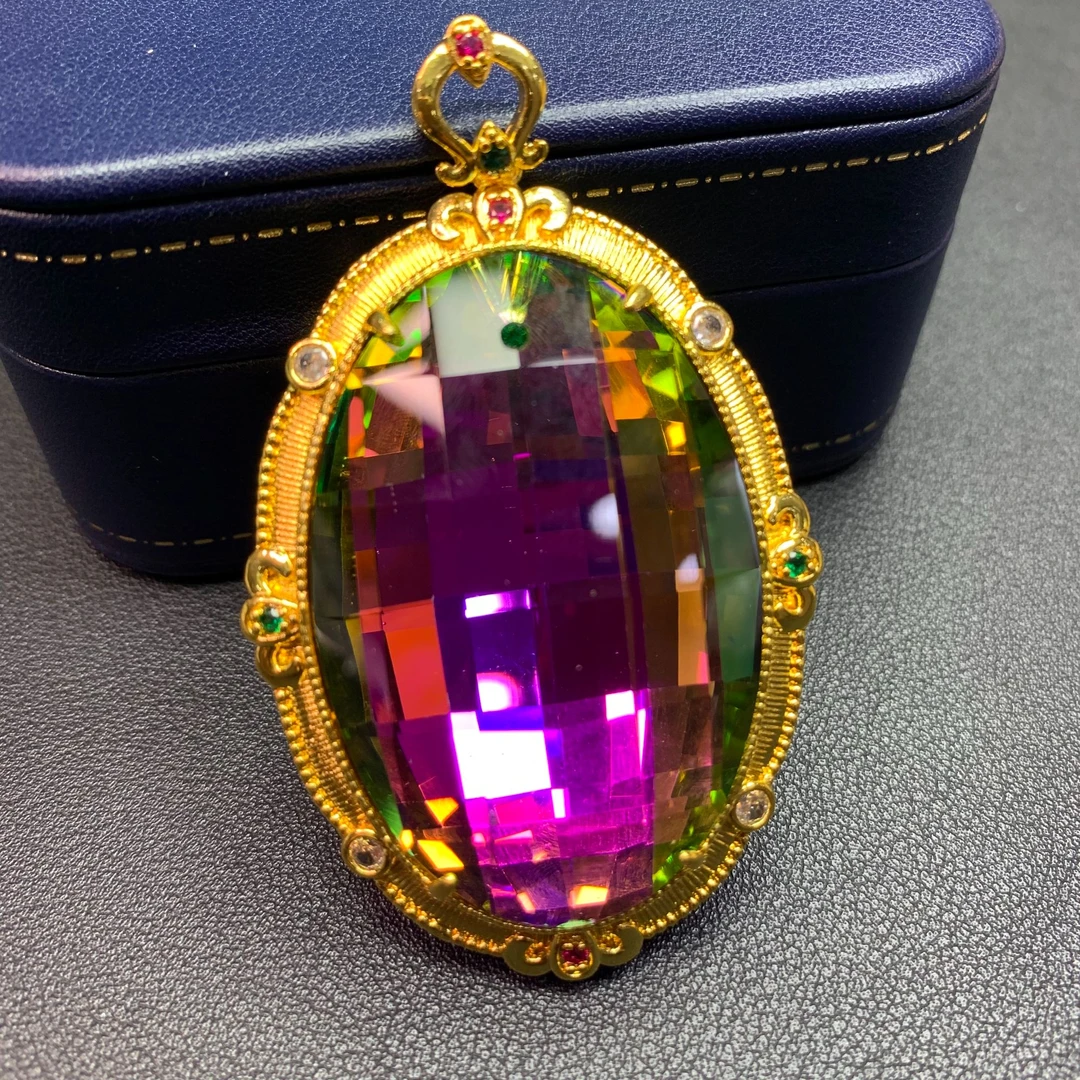 （啊盛努力）-馆藏巨无霸宇宙光波轻奢吊坠23313