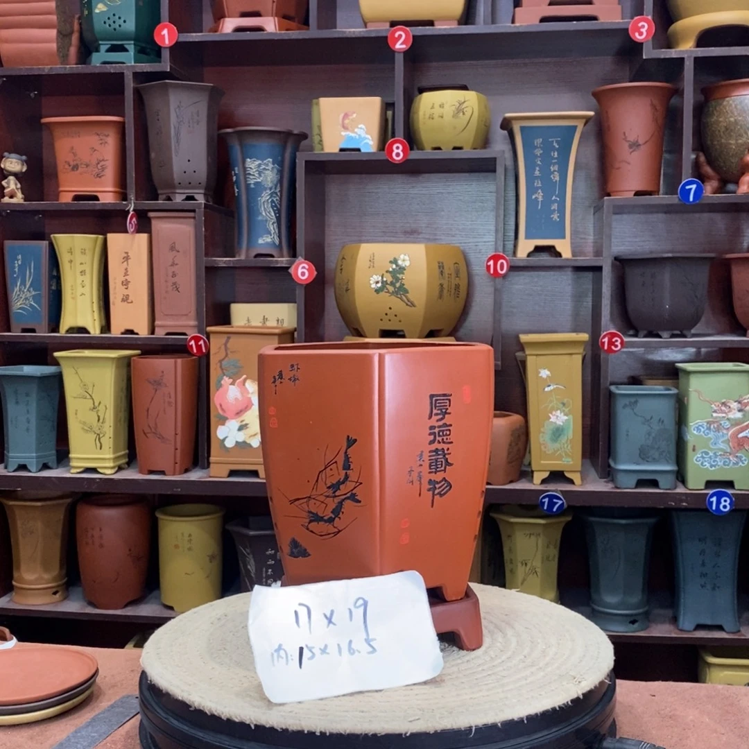 紫砂艺术紫砂花盆