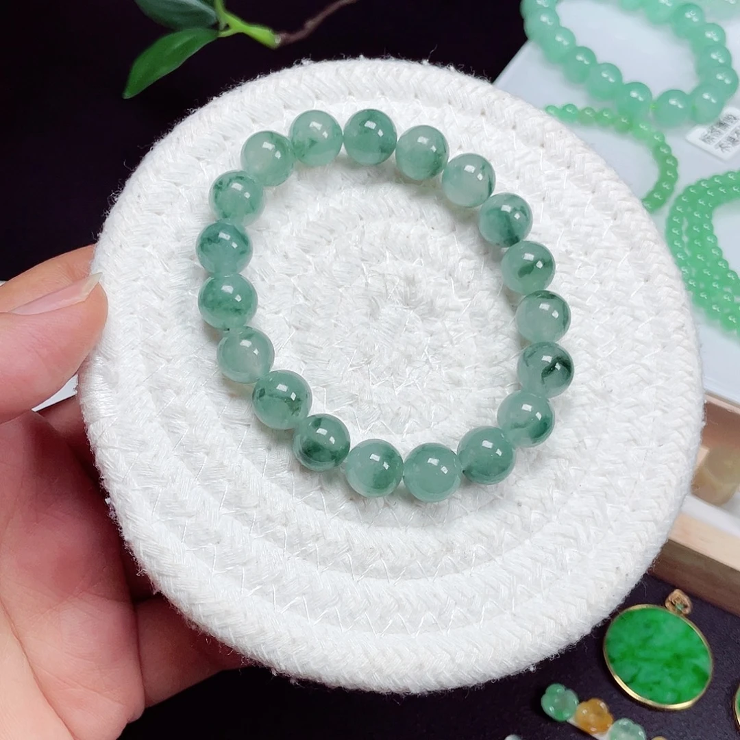 翡翠未镶嵌手链天然缅甸翡翠A货卡