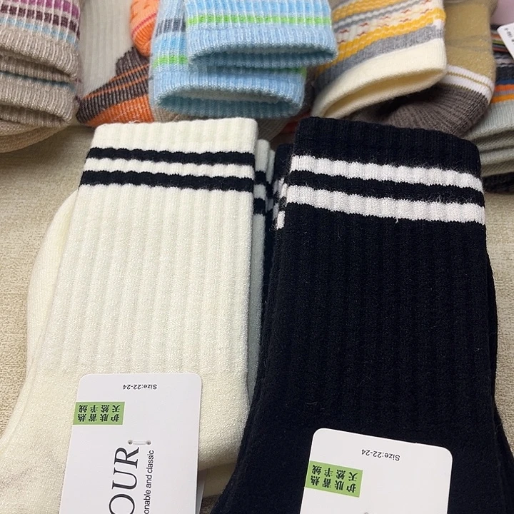 山羊毛棉羊绒袜五双