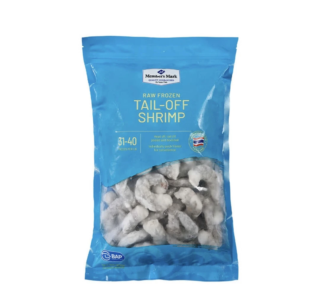 Member's Mark 泰国进口生冷冻大虾仁 908克 每磅约含31-40只虾仁