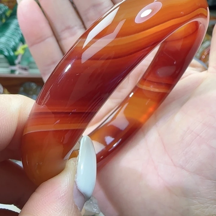玛瑙/玉髓合金手镯65圈口