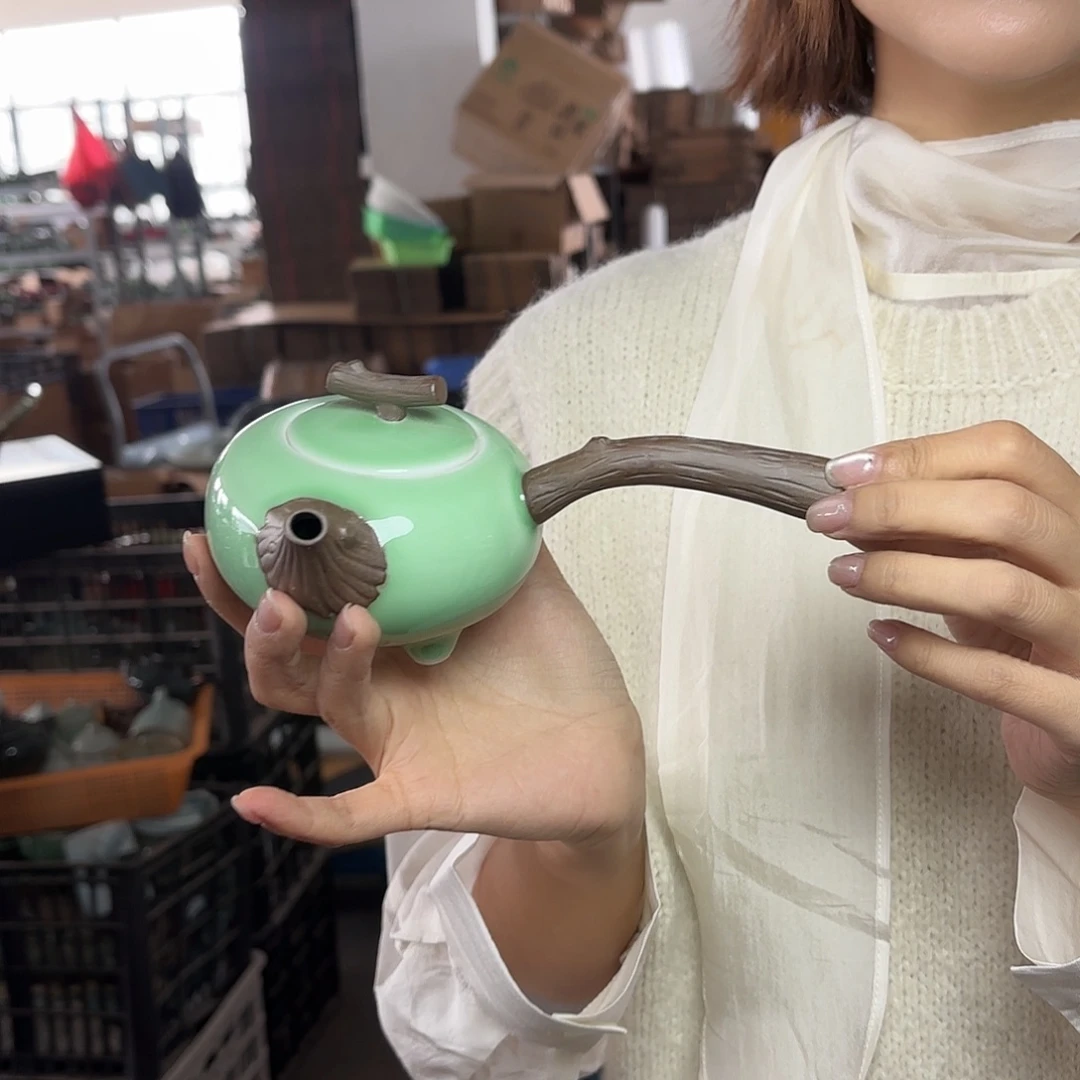 龙泉云间青瓷小米茶器