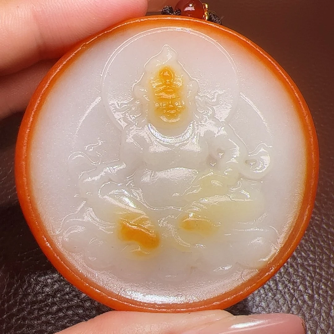 用***9和田玉未镶嵌颈饰