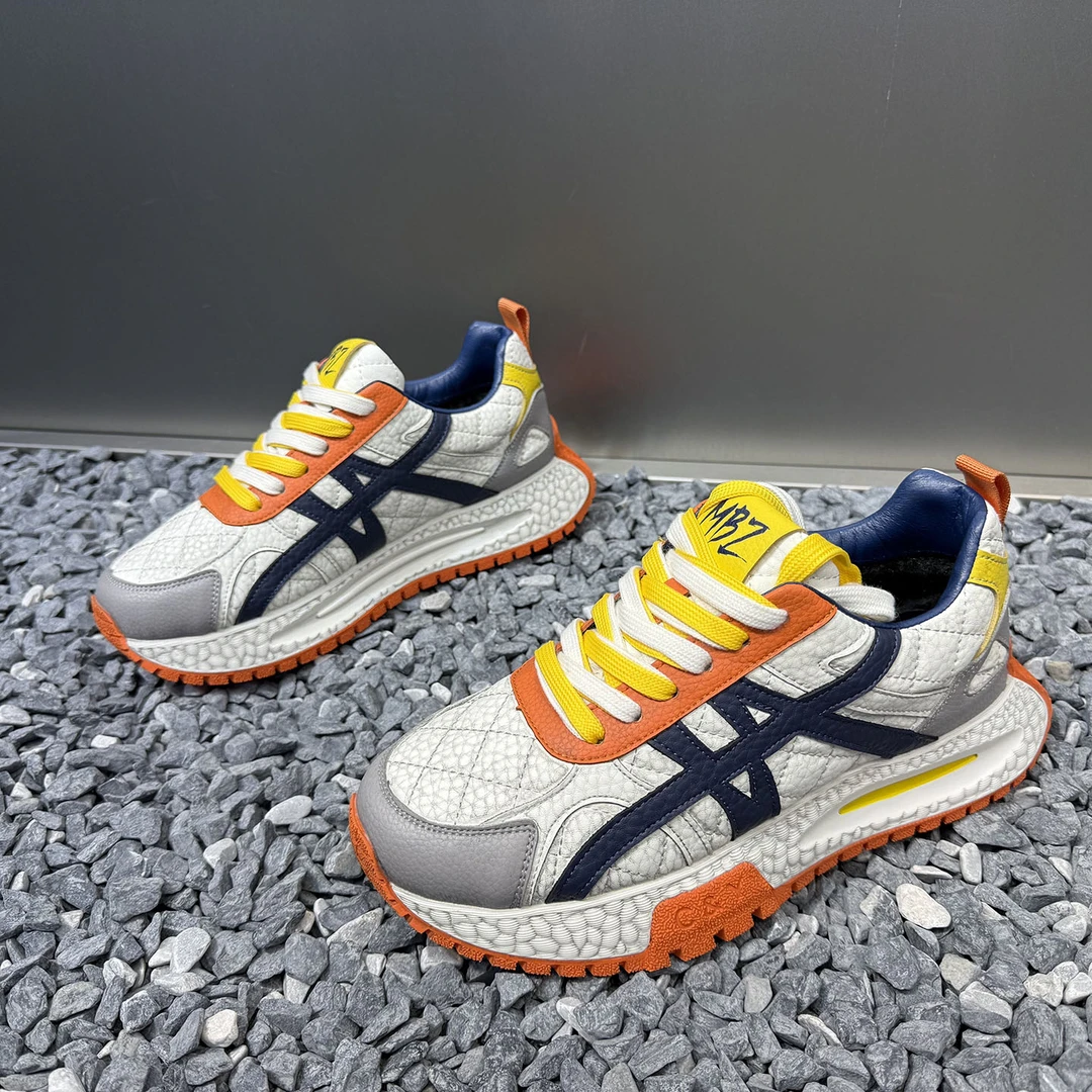 男鞋2026春季新款增高休闲鞋轻奢舒适运动鞋青年男士潮流老爹鞋子