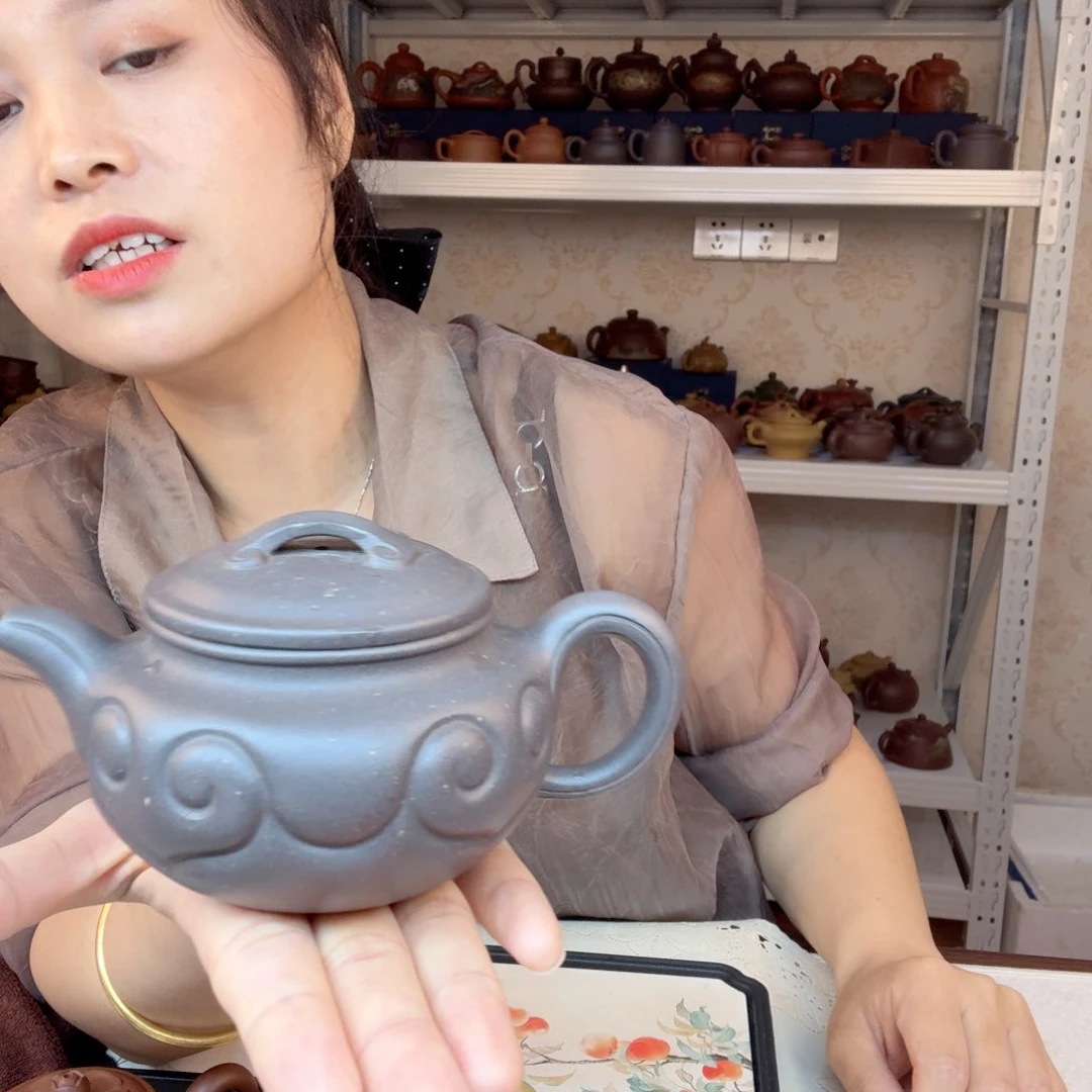 寿***寿茶壶紫砂精工制作微暇