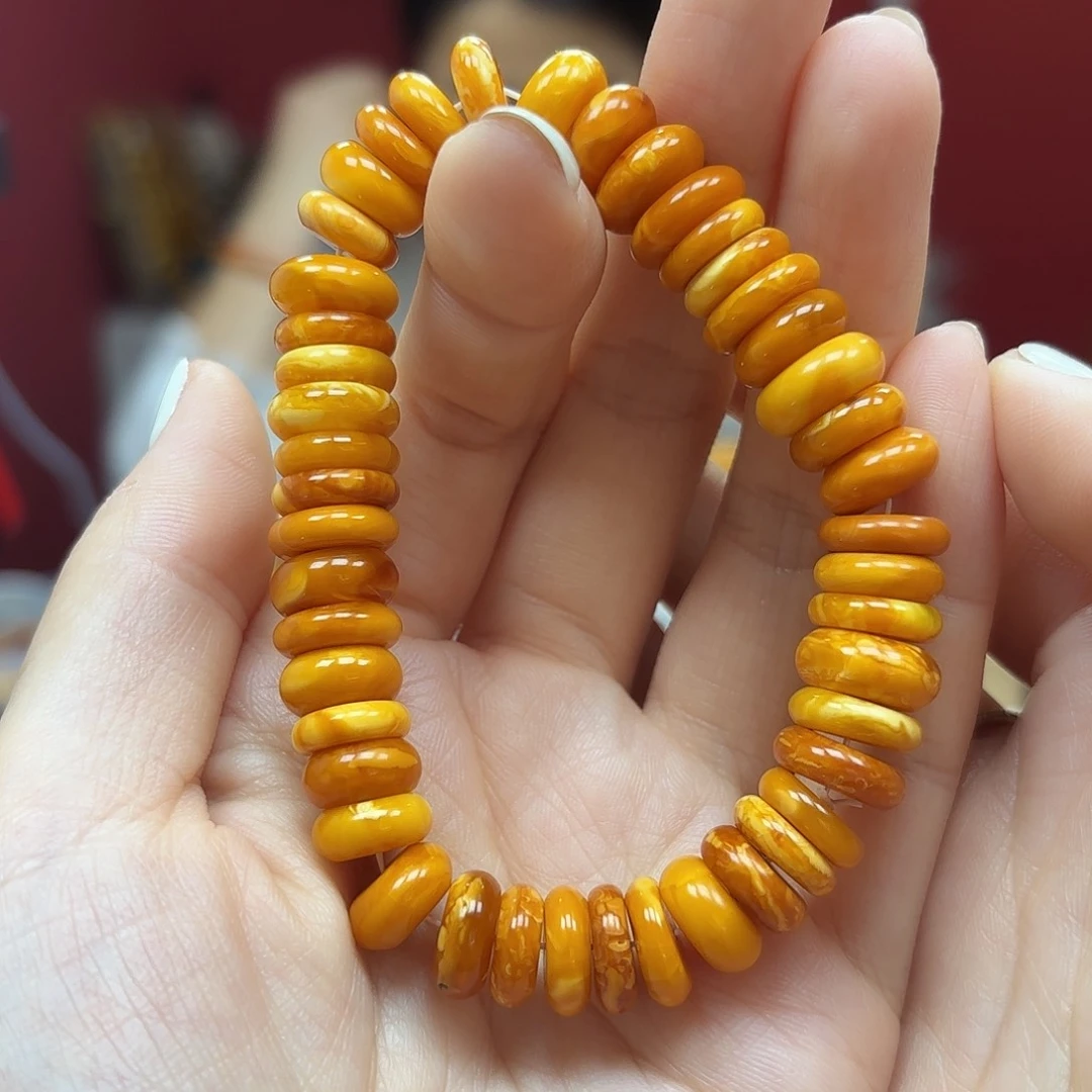 琥珀裸石未镶嵌28手串