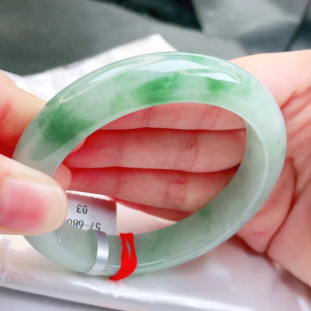 翡翠未镶嵌手镯缅甸天然a货翡翠手镯