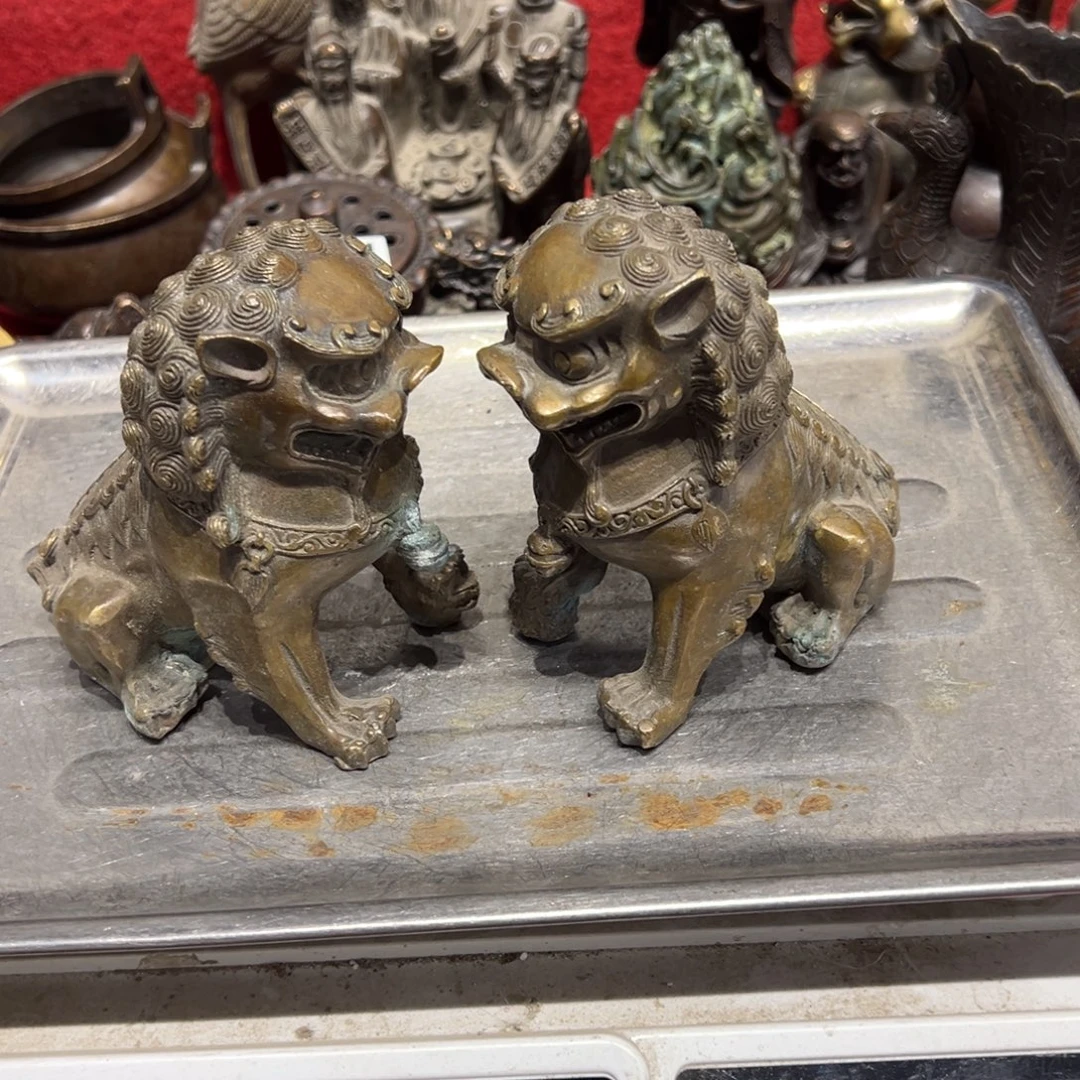 旭***升黄铜摆件，文房摆件