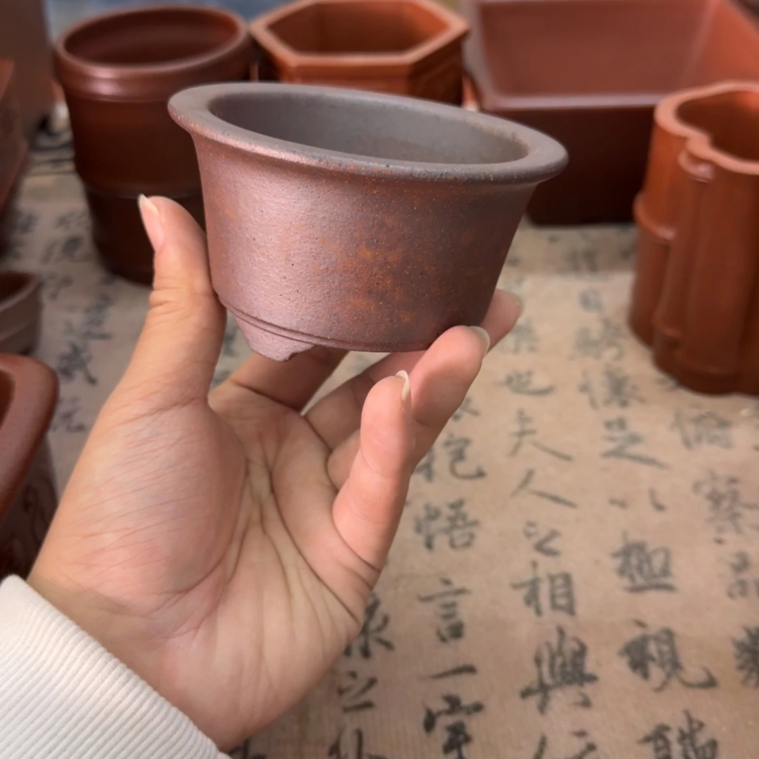 紫砂花盆12号宜兴紫砂正品8x4.5