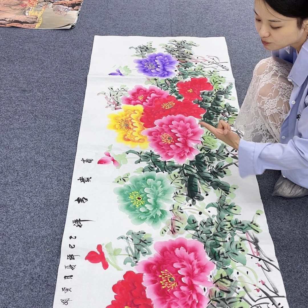 国画作品小姐姐放漏…