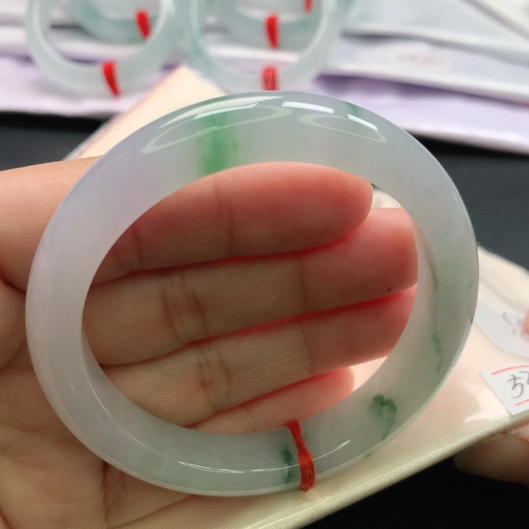 翡翠手镯未镶嵌缅甸52.53