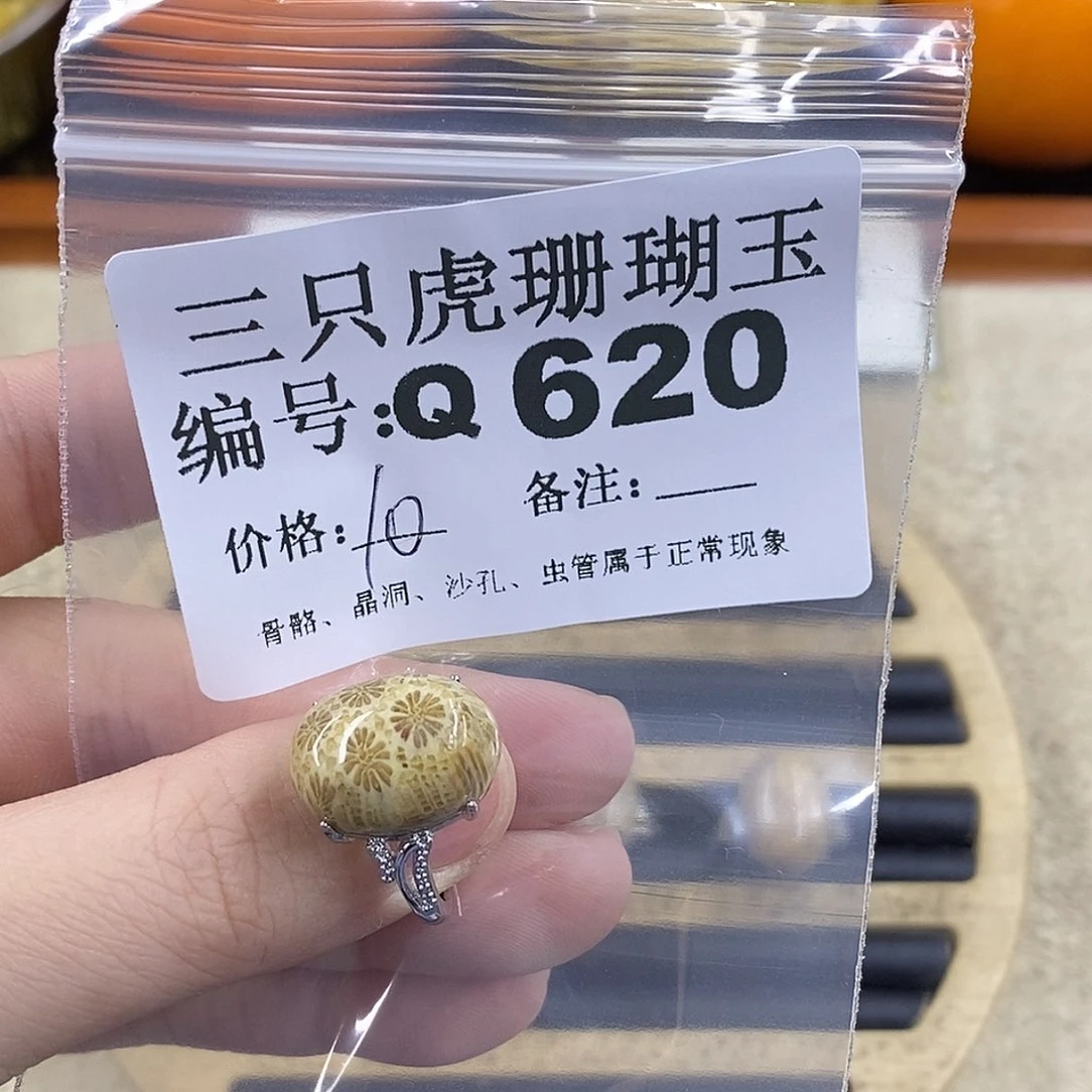 硅化珊瑚（珊瑚玉）1未镶嵌你****线