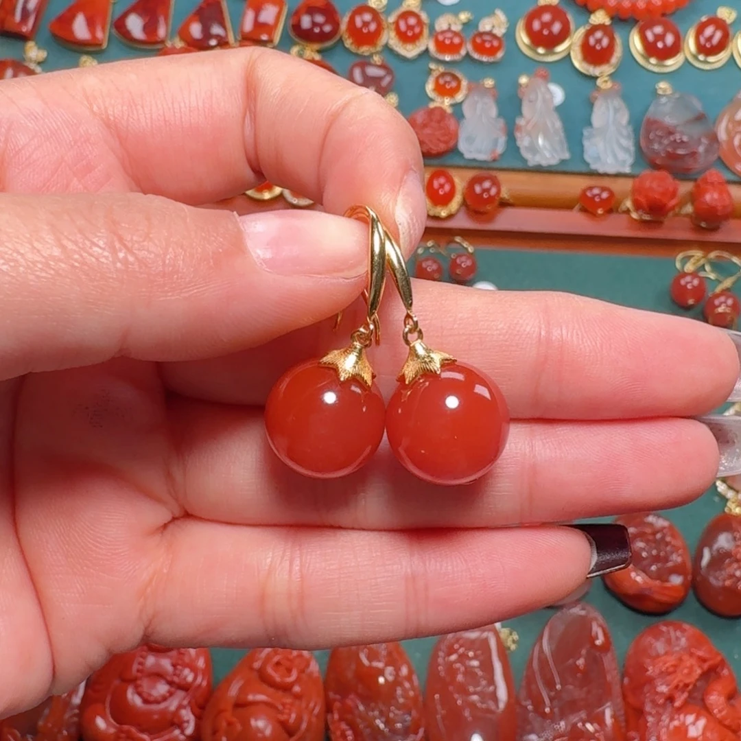 南红玛瑙南红银S925镶嵌