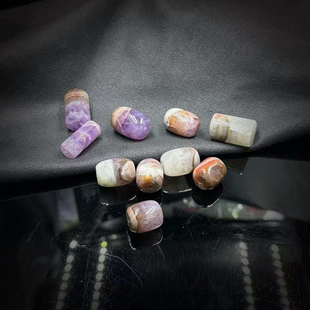 【缪老师严选】SJ1001  极光水晶桶珠吊坠 多样性发其一