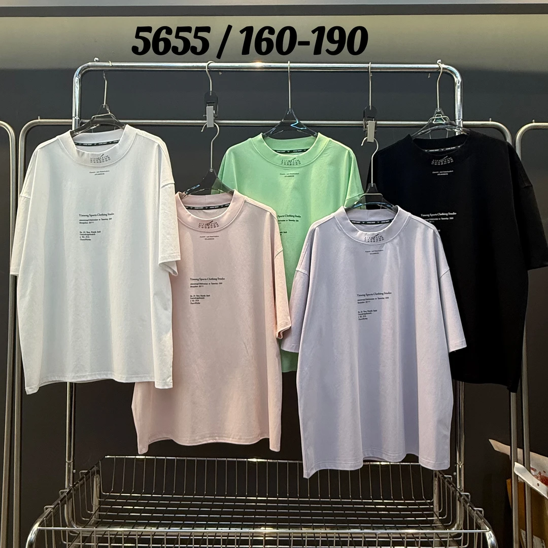 【5655-白色】潮牌夏季潮品圆领T恤