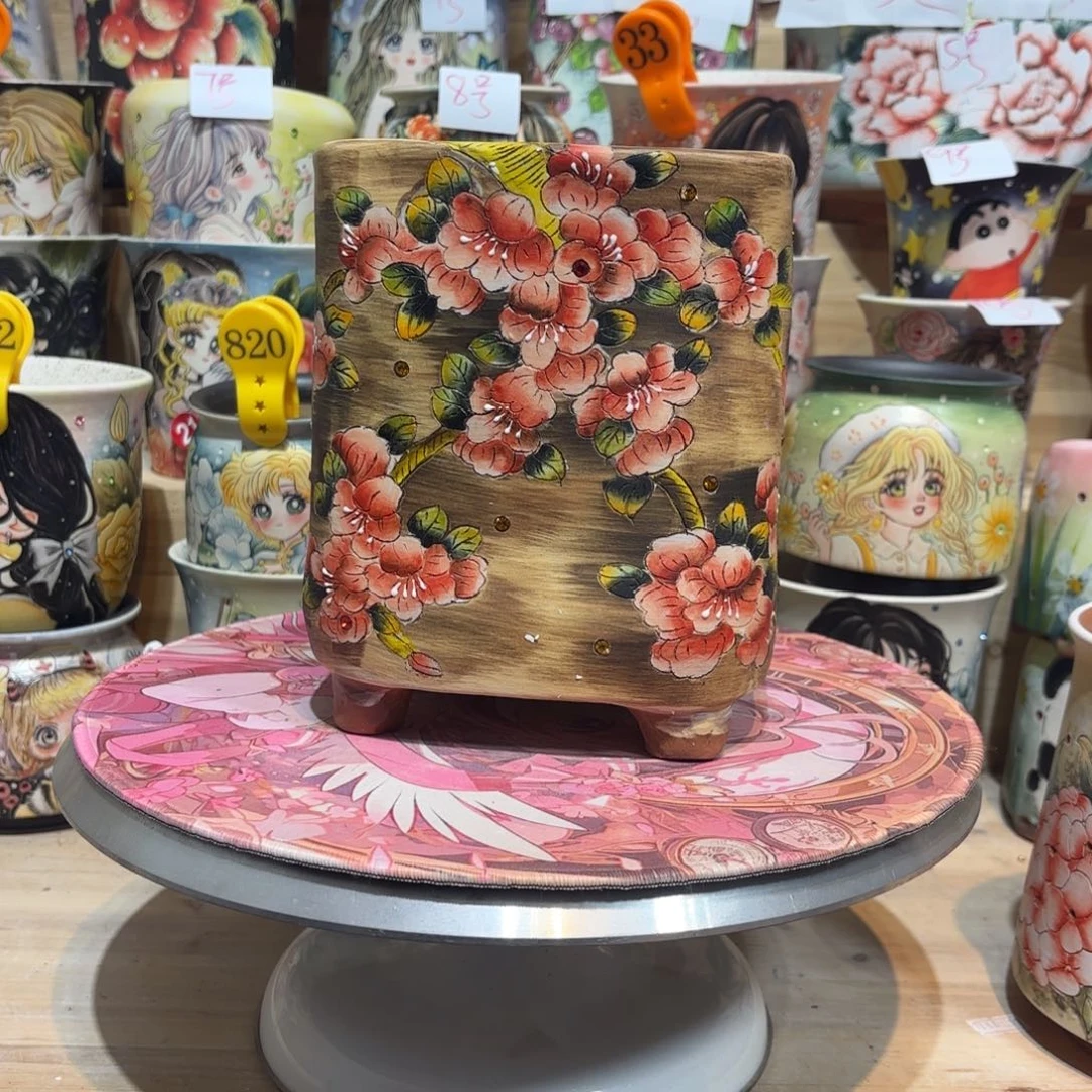 景德镇手绘花盆陶瓷13/17