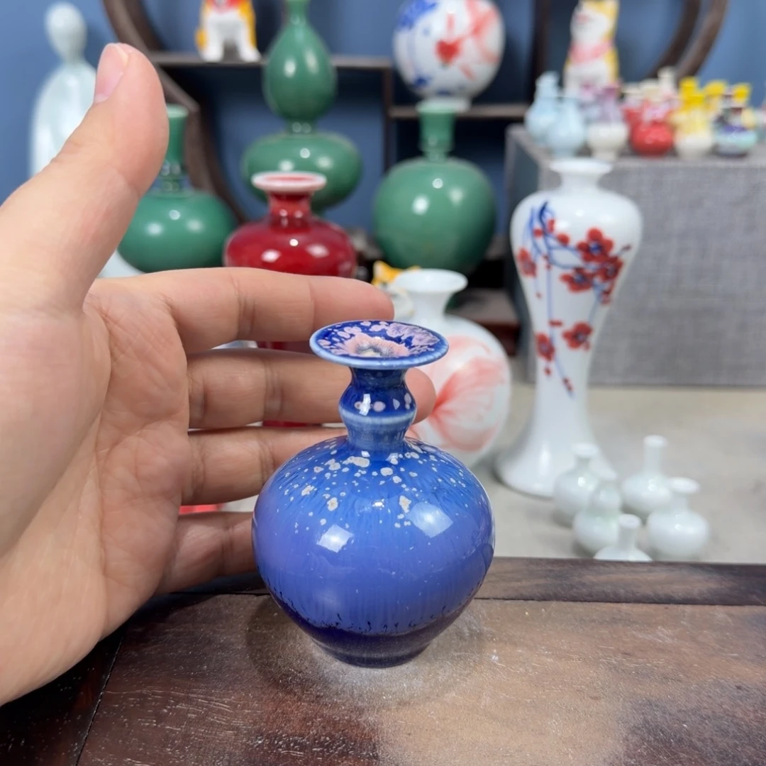 陶瓷手工小花器摆件