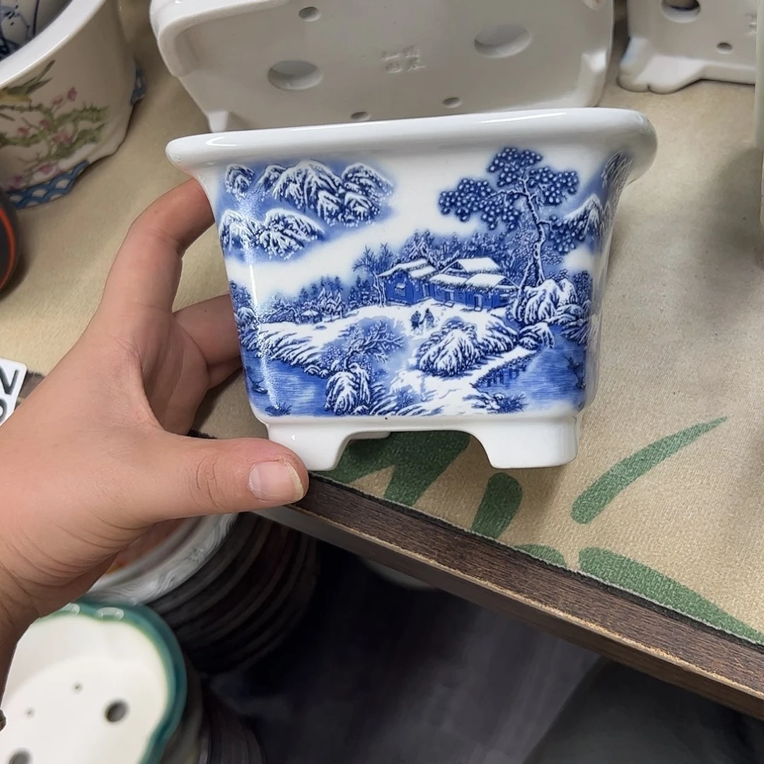 紫砂花盆090号瑕疵13/9cm