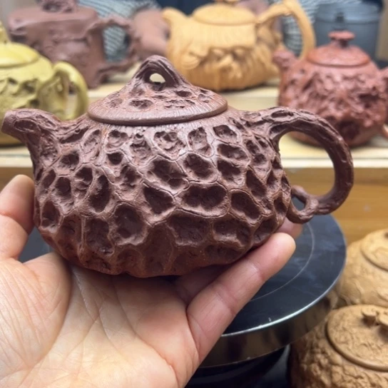 紫砂茶壶若**光全手工制作