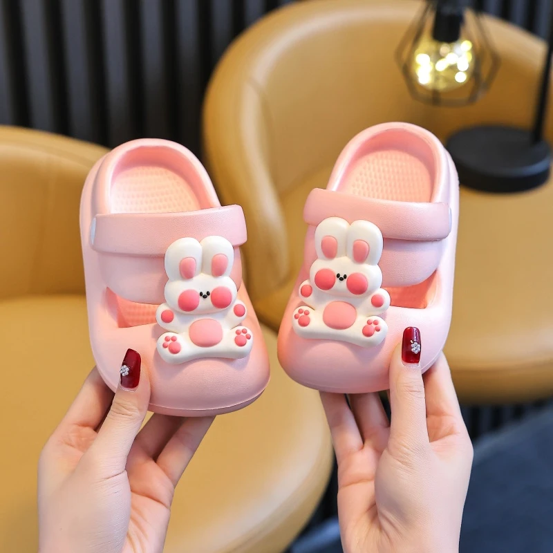 EVA儿童凉鞋新款夏季洞洞鞋卡通可爱防滑轻便软底男女童沙滩拖鞋