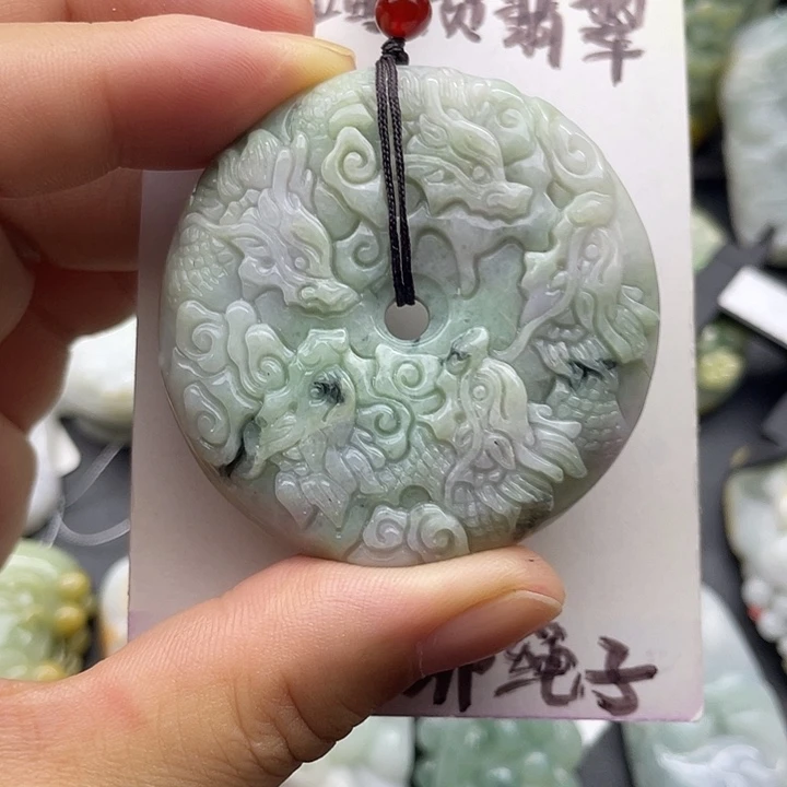 颈饰未镶嵌翡翠天然翡翠