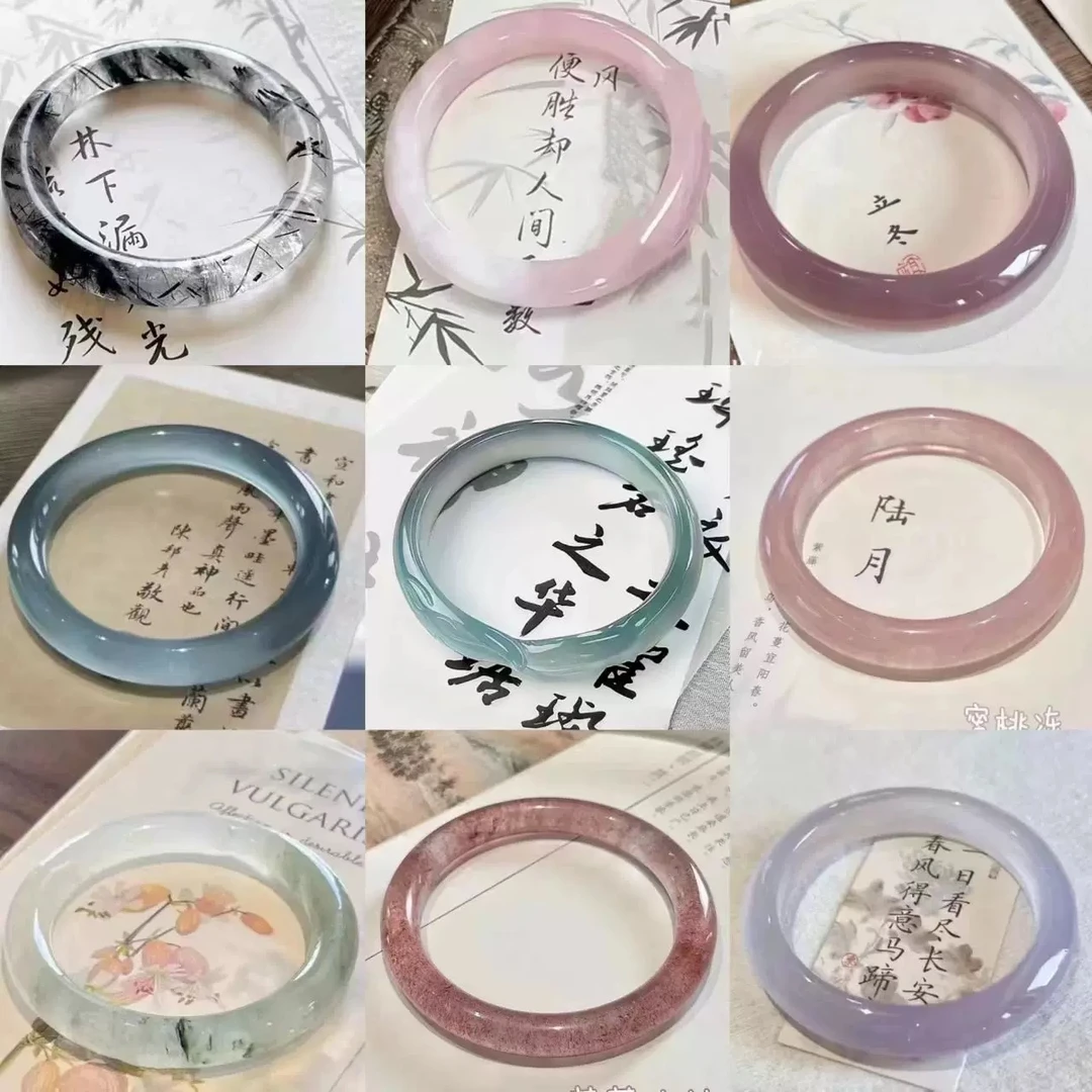 非金属玻璃手镯 高货】【贵妃镯10-12MM大点位】新中式爆款贵妃镯