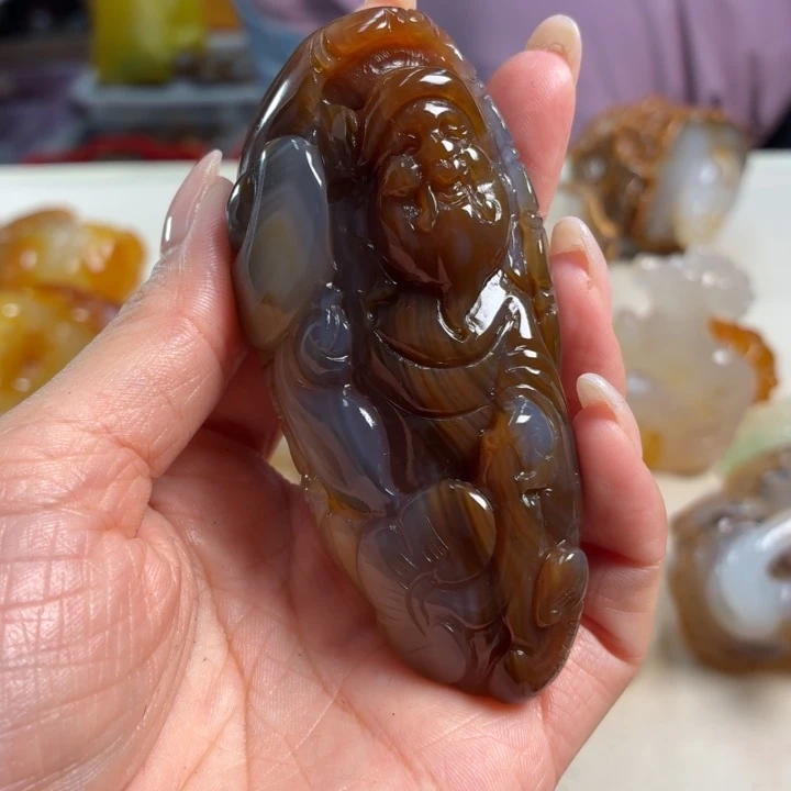 玛瑙/玉髓未镶嵌吊坠(不含链)