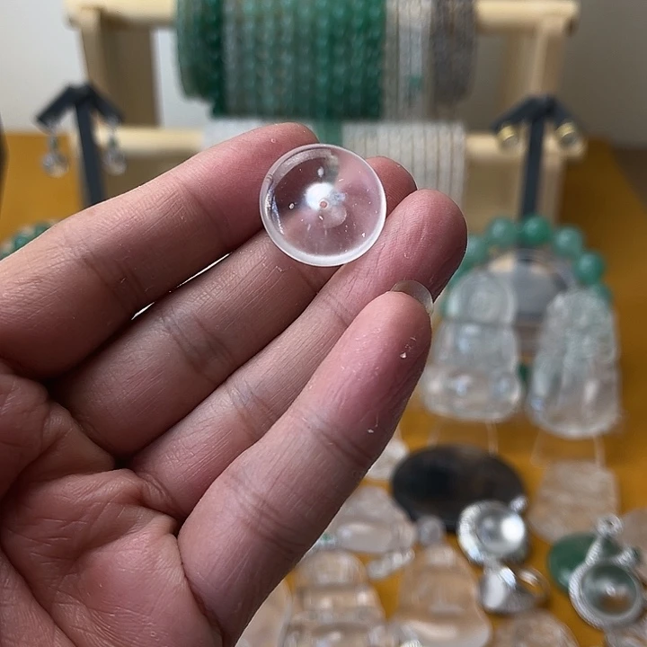 石英质玉平安扣未镶嵌