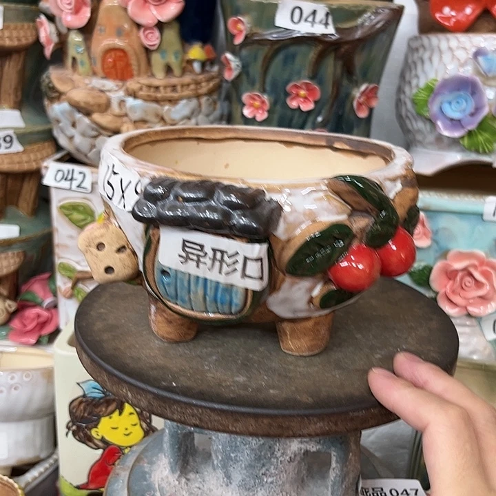花盆紫砂粗陶材质多肉花盆