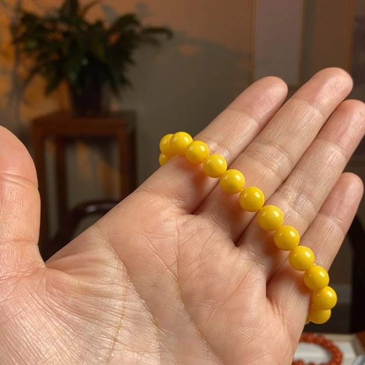 琥珀手链未镶嵌蜜蜡手串8