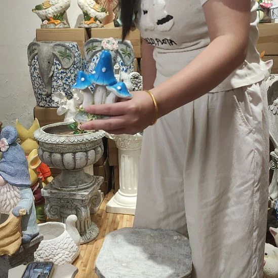 合成树脂树脂蓝色蘑菇一个