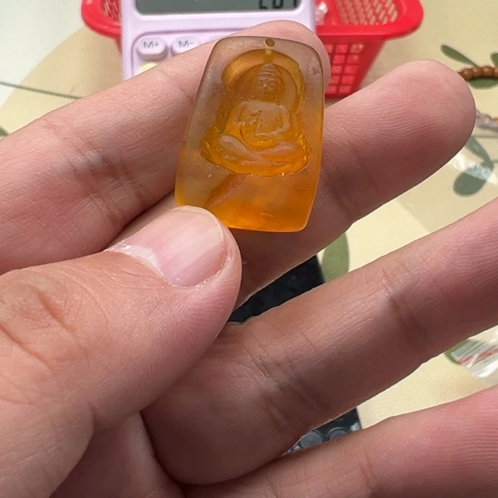 吊坠白玉菩提黄色1632