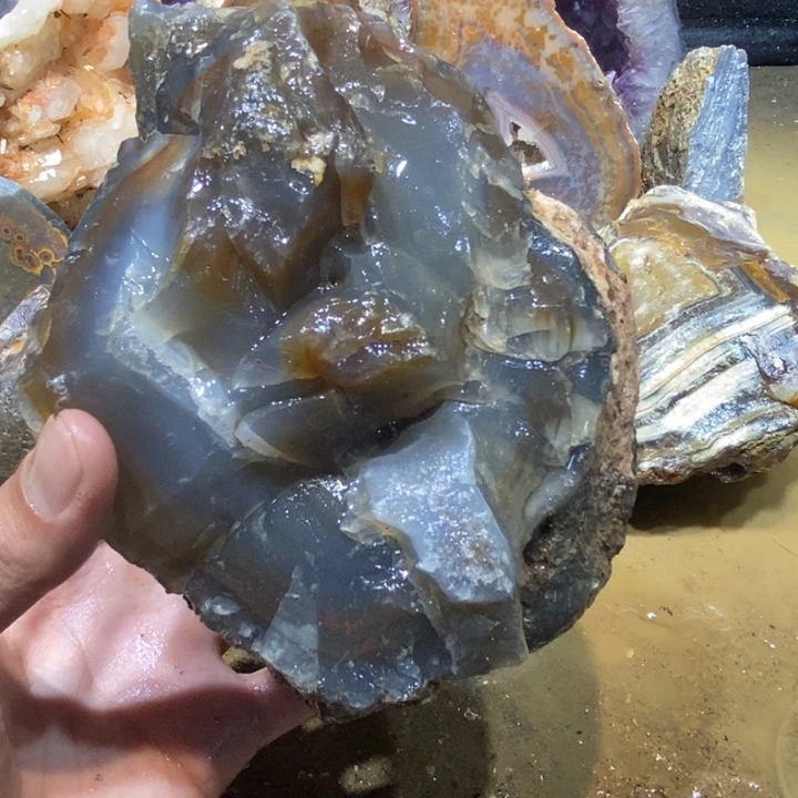 未镶嵌玛瑙/玉髓珠宝半成品