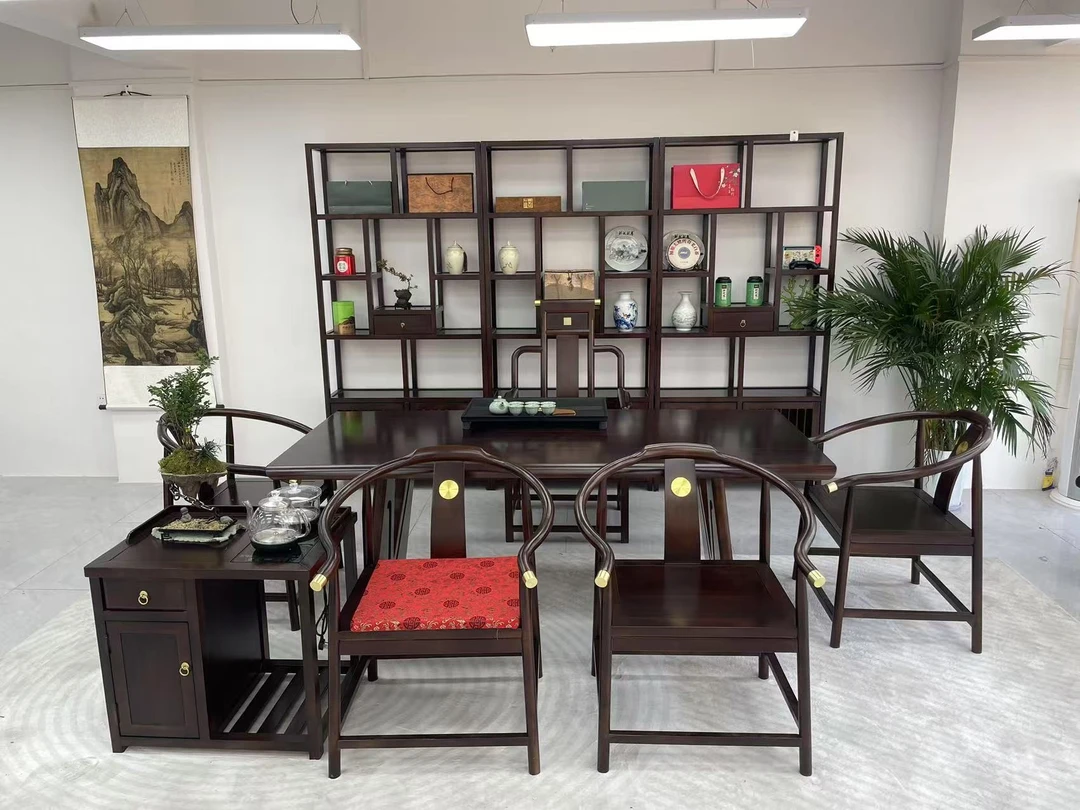 云书乌金木大板茶桌书桌办公桌画画桌学习桌家用办公用茶空间茶桌