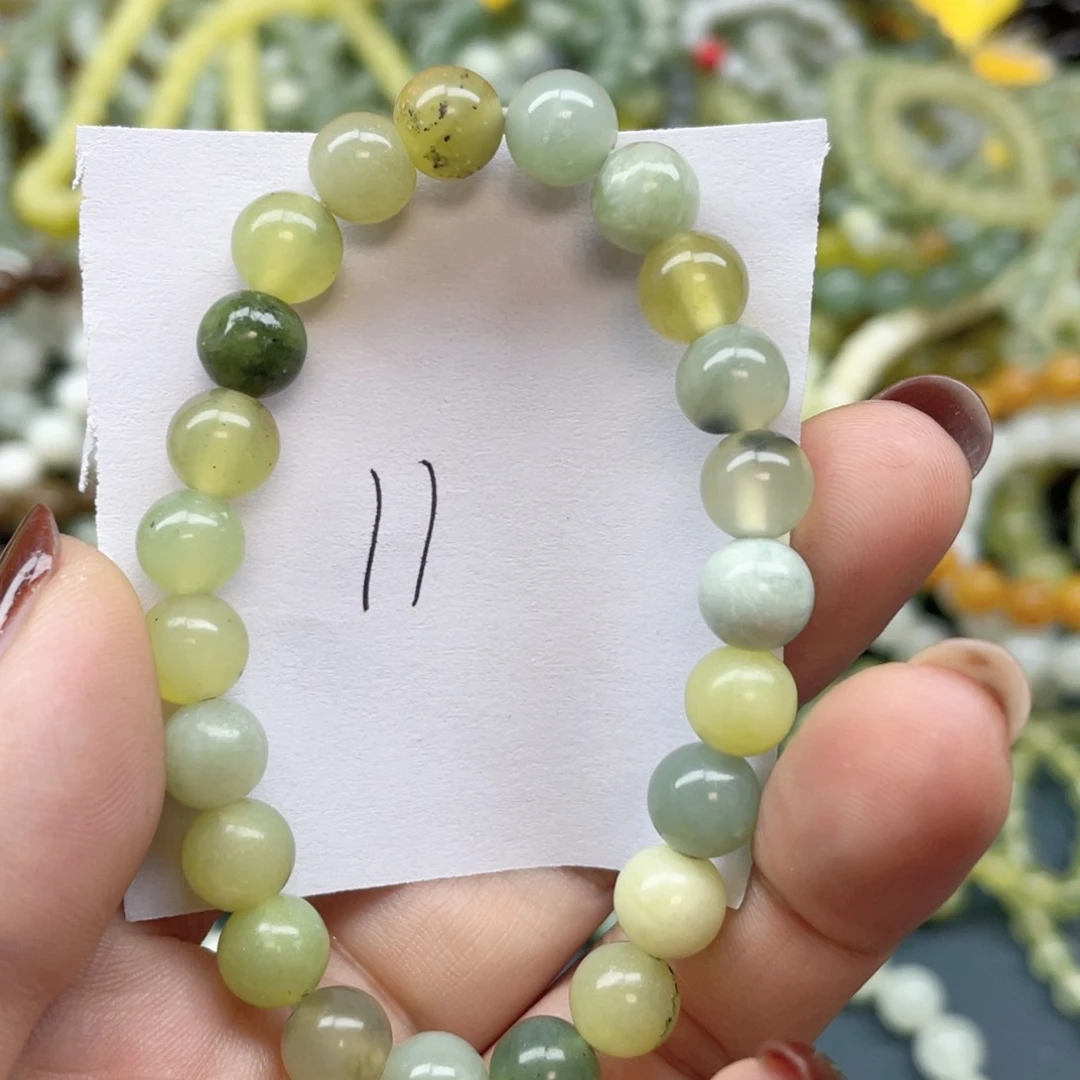 未镶嵌蛇纹石玉手串