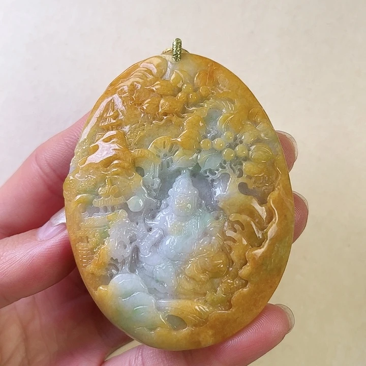 翡翠颈饰未镶嵌挂件