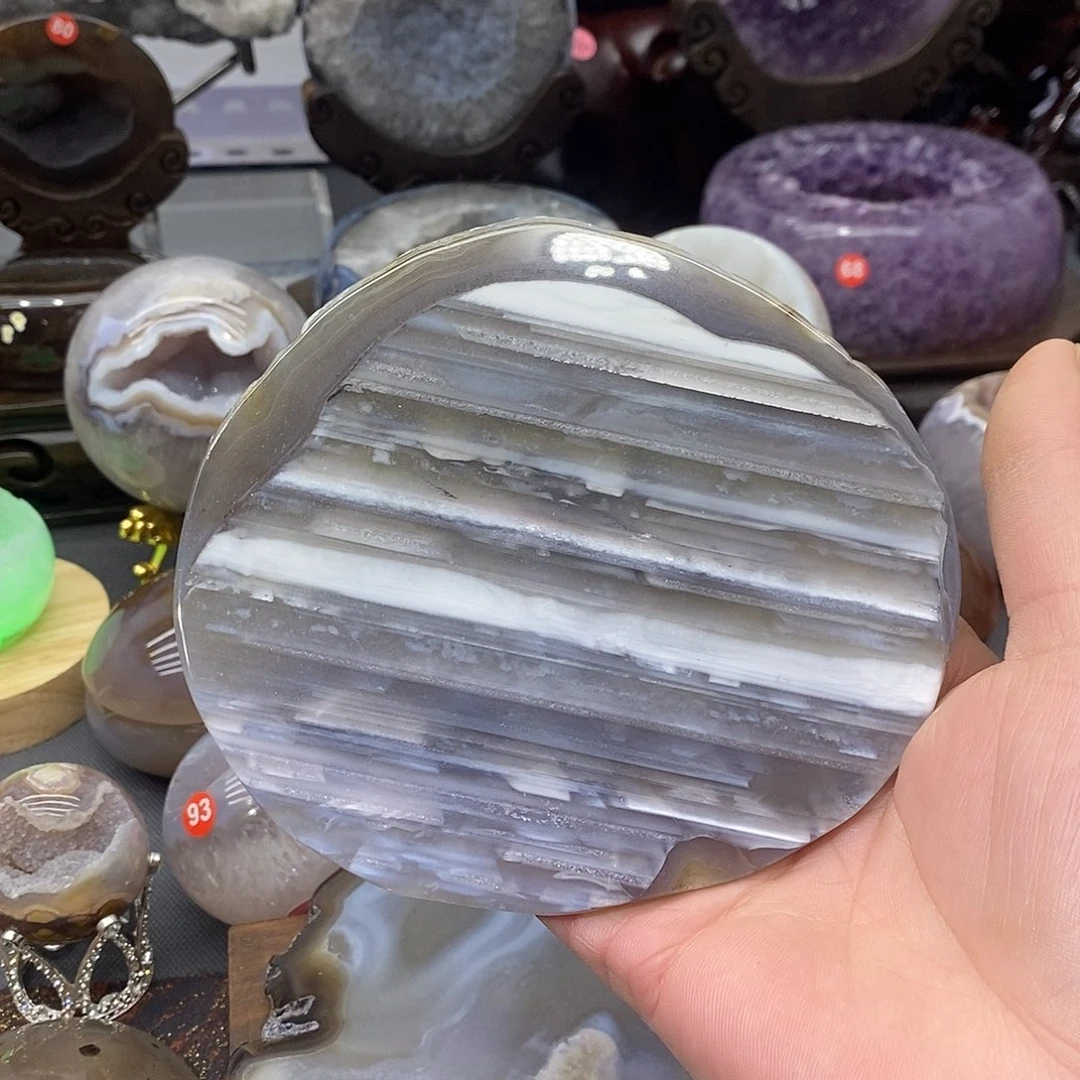 摆件未镶嵌紫晶玛瑙片