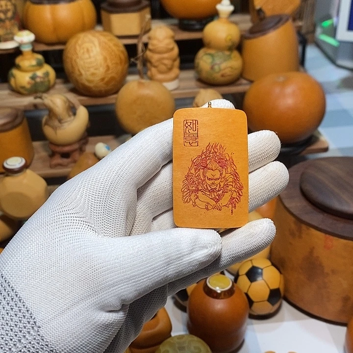 无事牌葫芦皮吊坠