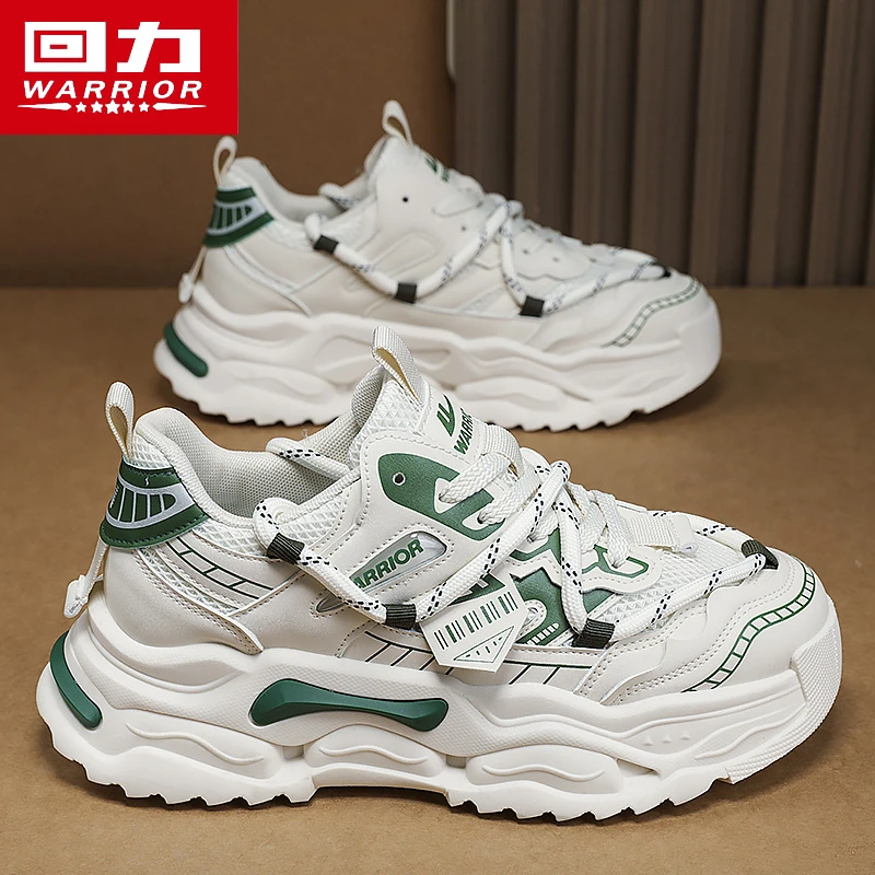 回力男鞋跑步冬季透气网面鞋爆款运动鞋男款厚底网红潮牌老爹鞋