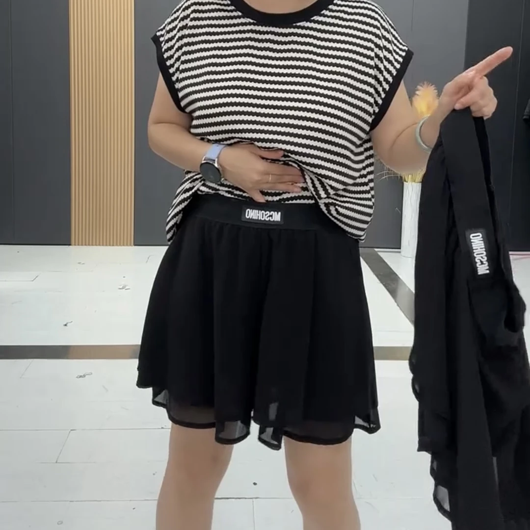 鑫家2195夏季新款大码女装短裤裙时尚减龄